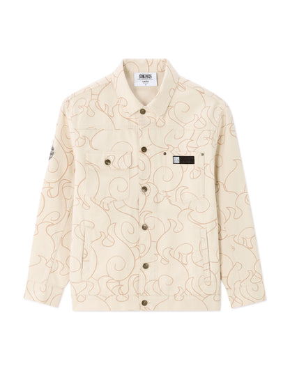 Celio_Light Beige_One Piece Oversized Denim Jacket_LLUONE_LIGHT BEIGE_08