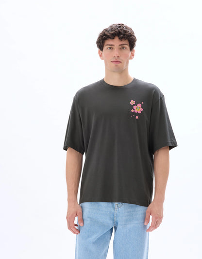 Celio_Dark Grey_Spongebob Squarepants T-Shirt_LMEBOB_DARK GREY_03