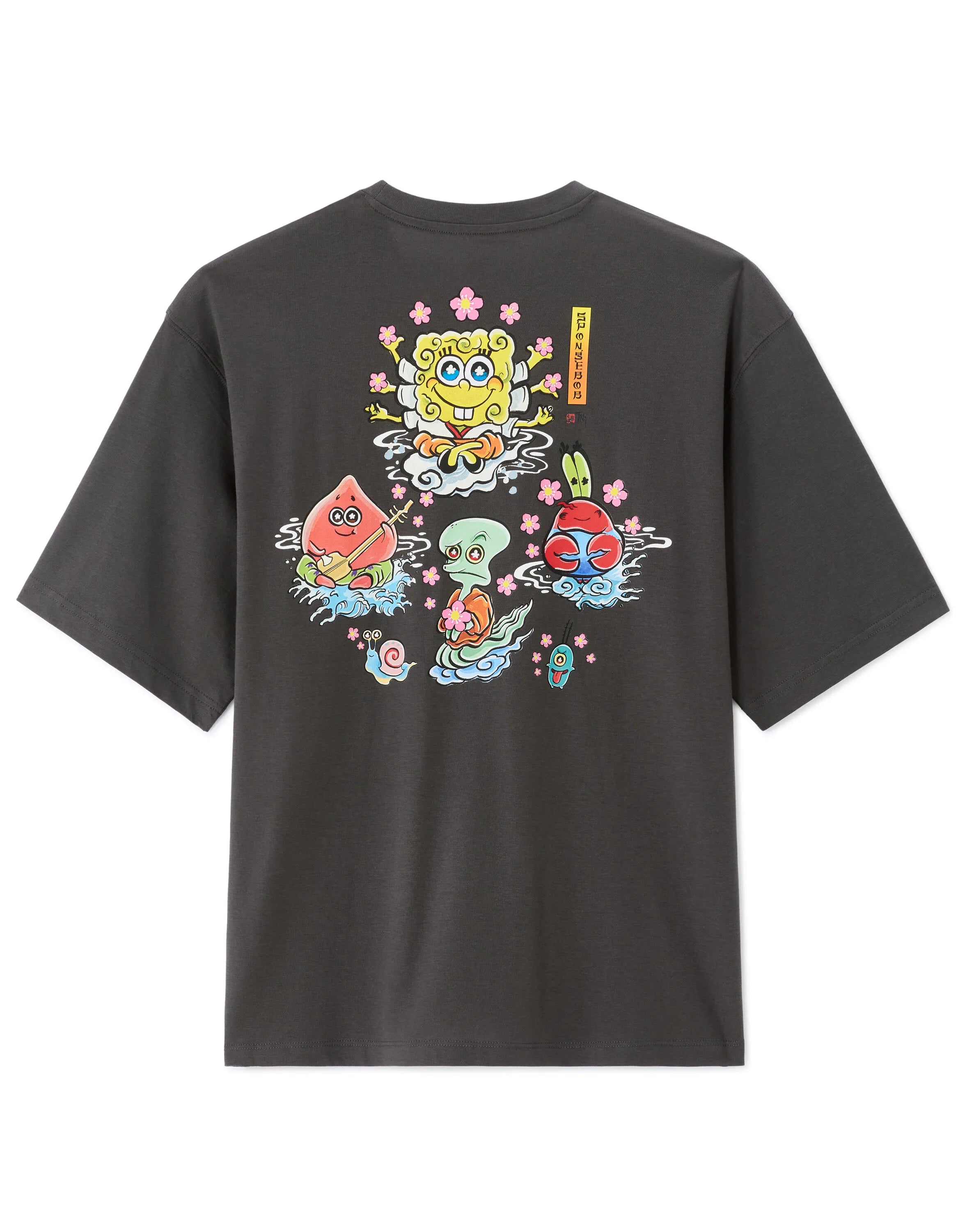Celio_Dark Grey_Spongebob Squarepants T-Shirt_LMEBOB_DARK GREY_07