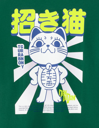 Celio_Green_Dandadan MŽmŽ Turbo T-Shirt_LMEDDD_GREEN_04