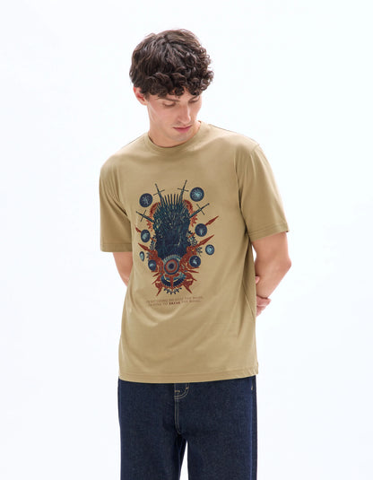 Celio_Green_Game of Thrones - Khaki T-Shirt_LMEGOT_KAKI_01