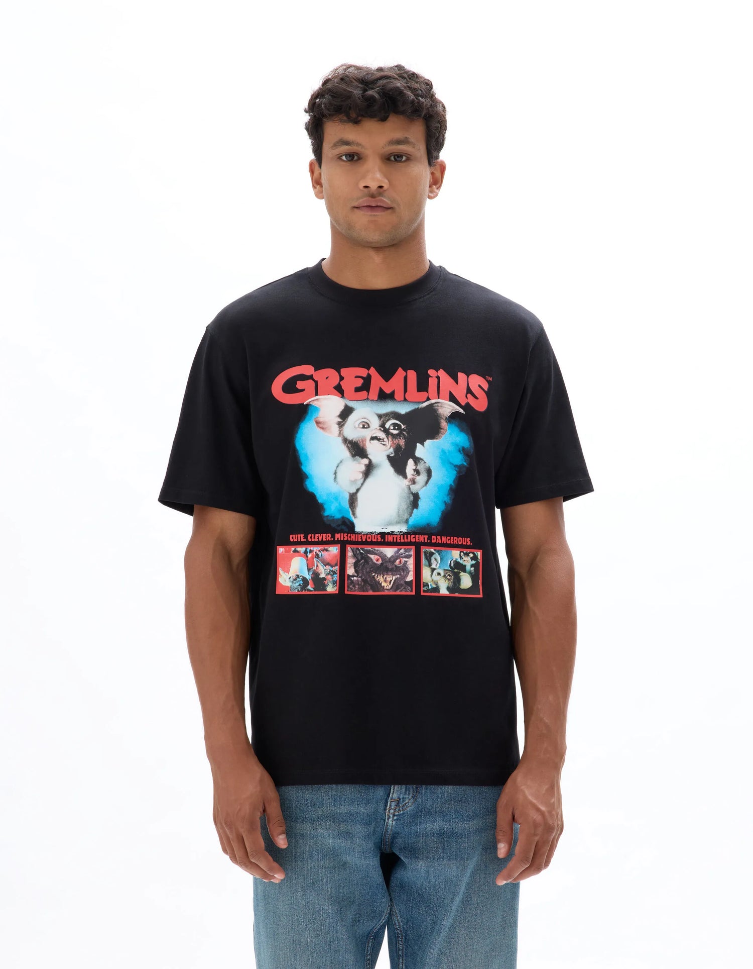 Celio_Black_Gremlins T-Shirt_LMEGRIM1_BLACK_01
