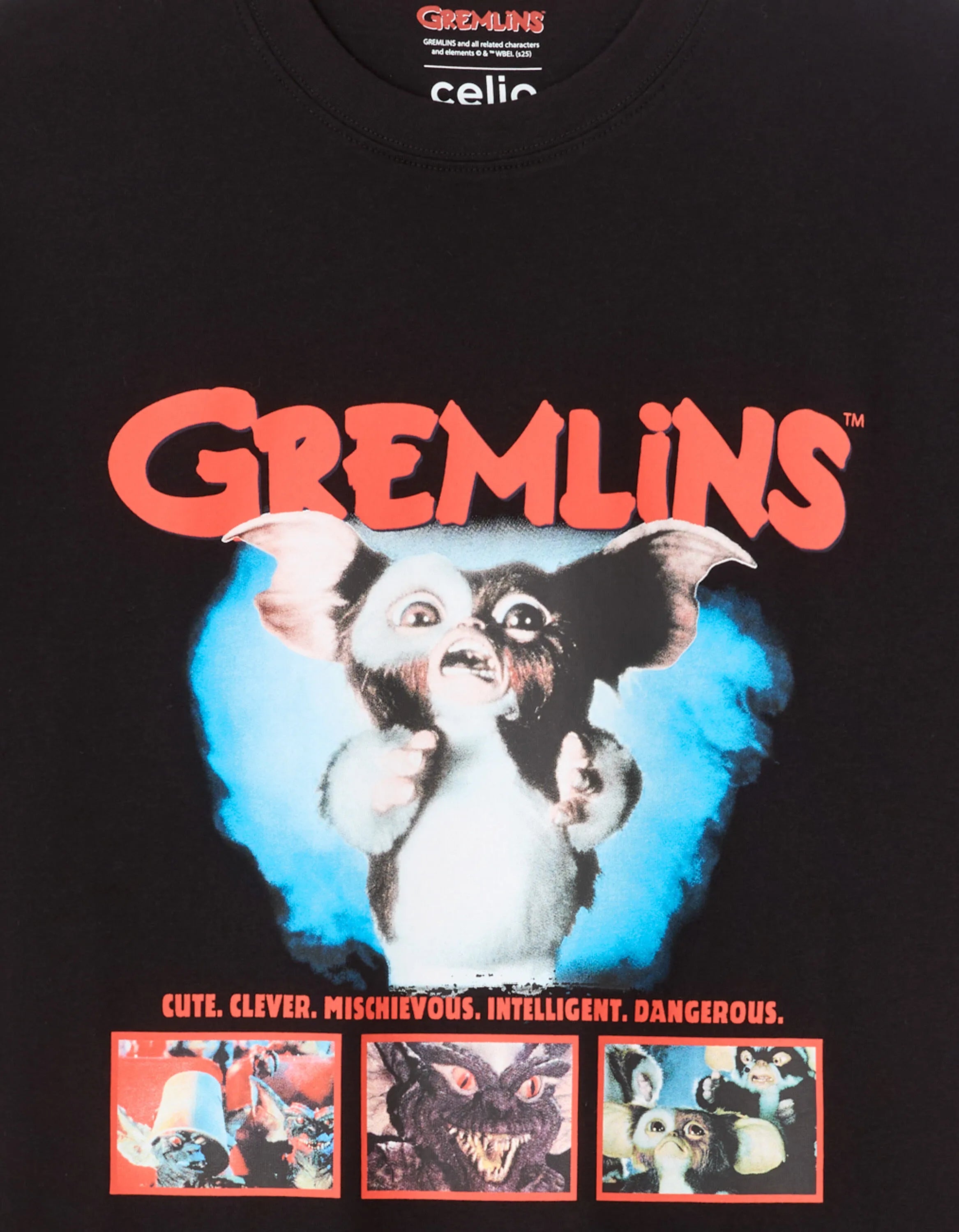 Celio_Black_Gremlins T-Shirt_LMEGRIM1_BLACK_05
