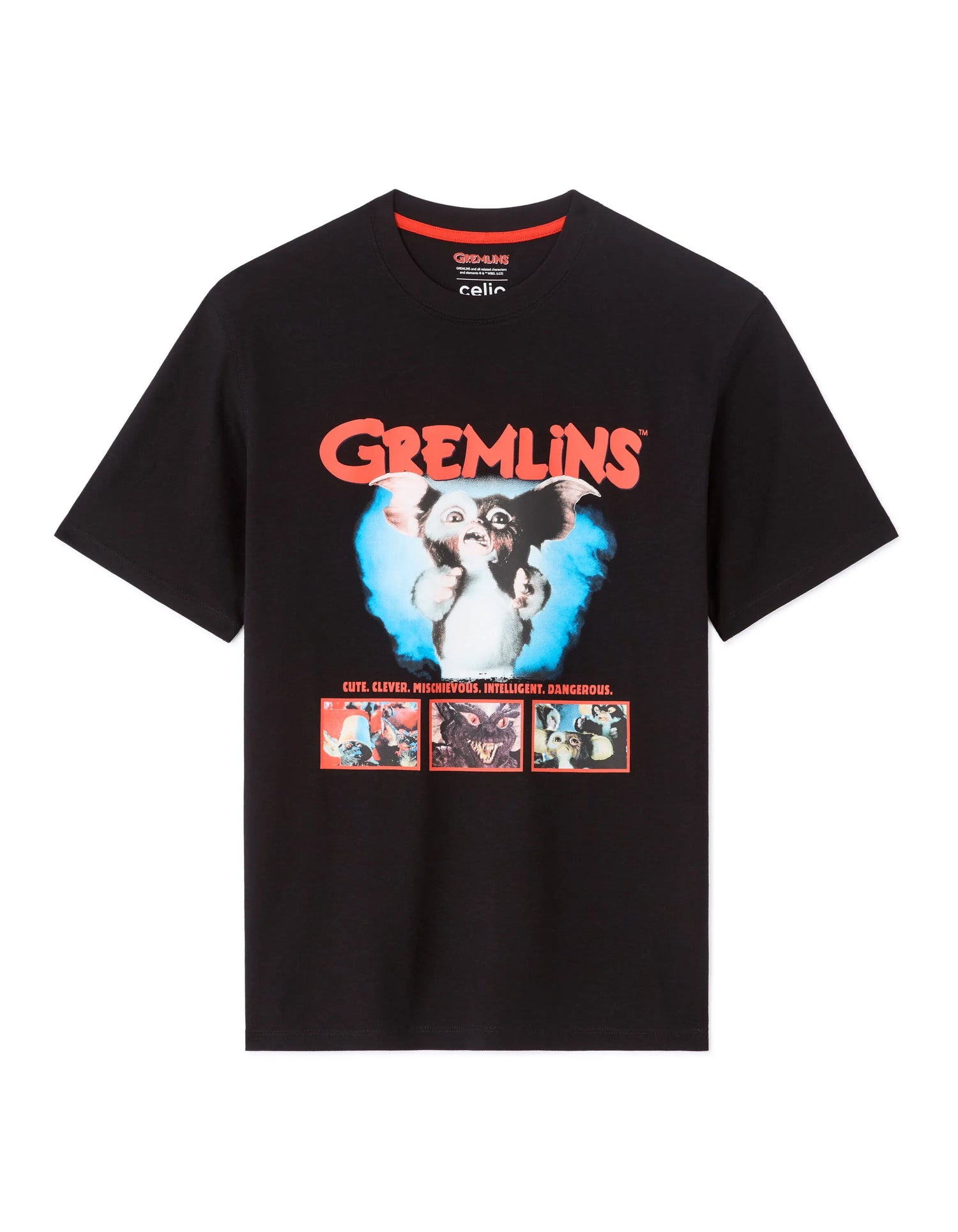 Celio_Black_Gremlins T-Shirt_LMEGRIM1_BLACK_06