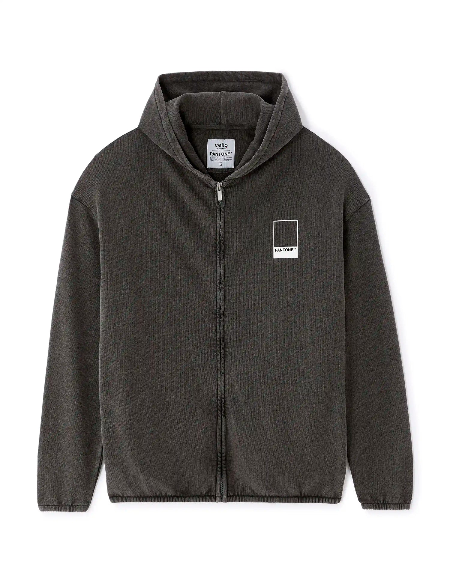 Celio_Anthracite_Pantone Zip-Up Sweatshirt_LMEPANSWZ_ANTHRACITE_02