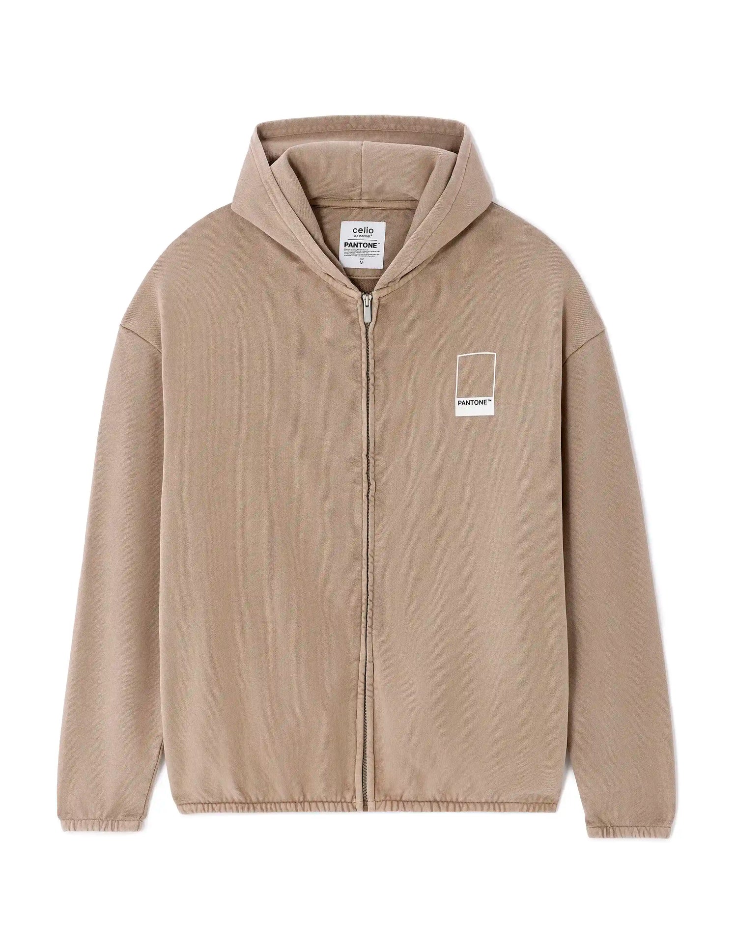 Celio_Brown_Pantone Zip-Up Sweatshirt_LMEPANSWZ_BROWN_02
