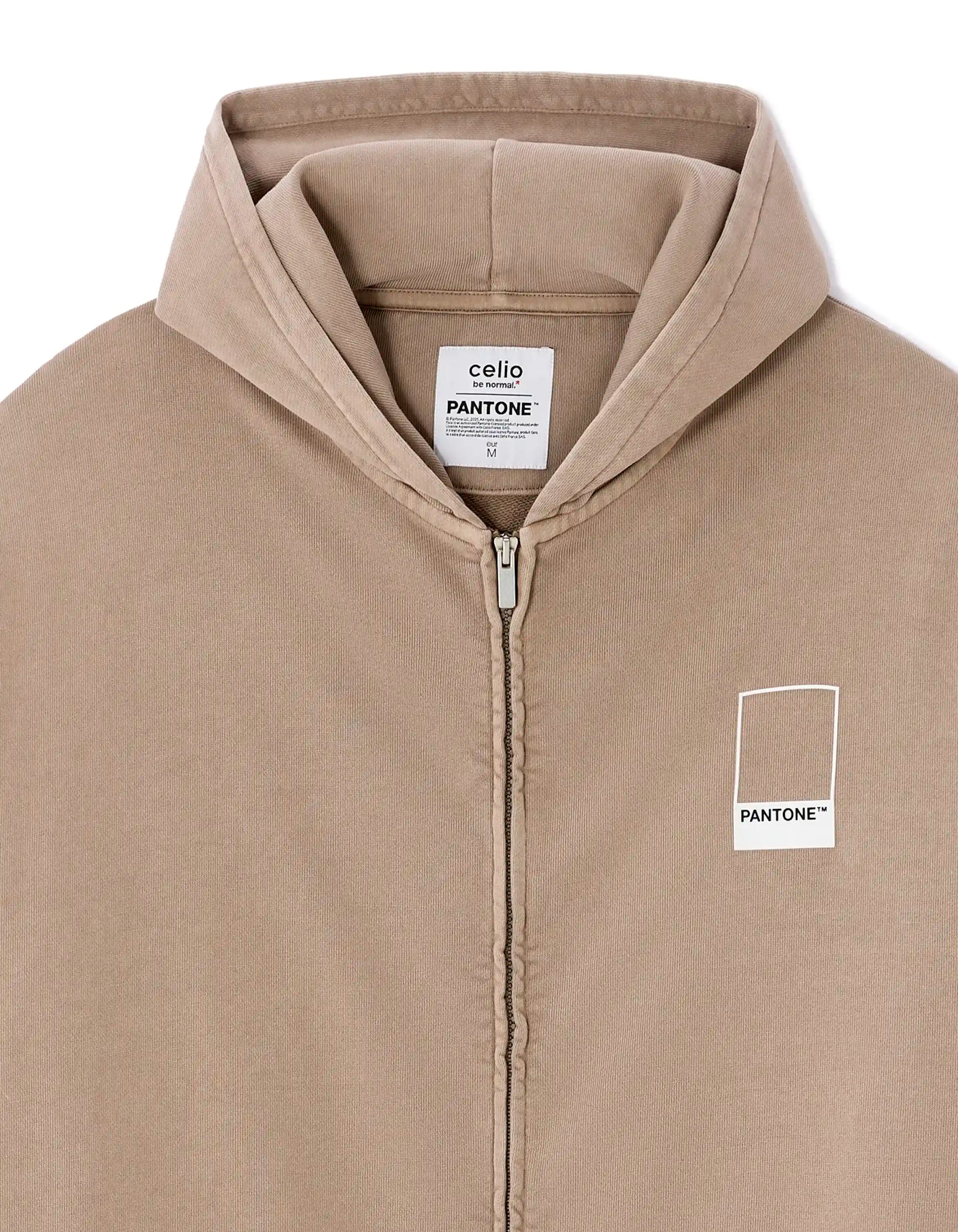 Celio_Brown_Pantone Zip-Up Sweatshirt_LMEPANSWZ_BROWN_05