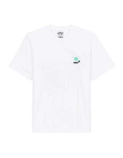Celio_Blanc1_PokŽmon Bulbasaur T-Shirt_LMEPOKE0_BLANC1_03