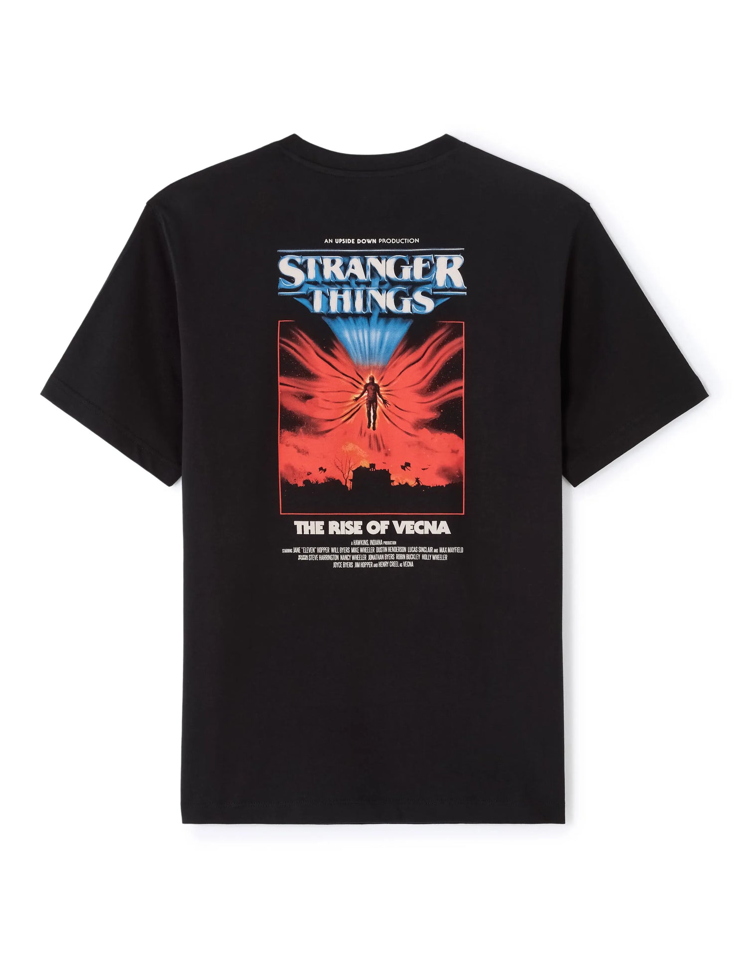 Celio_Black_Stranger Things - Black T-Shirt_LMESTRA_BLACK_06