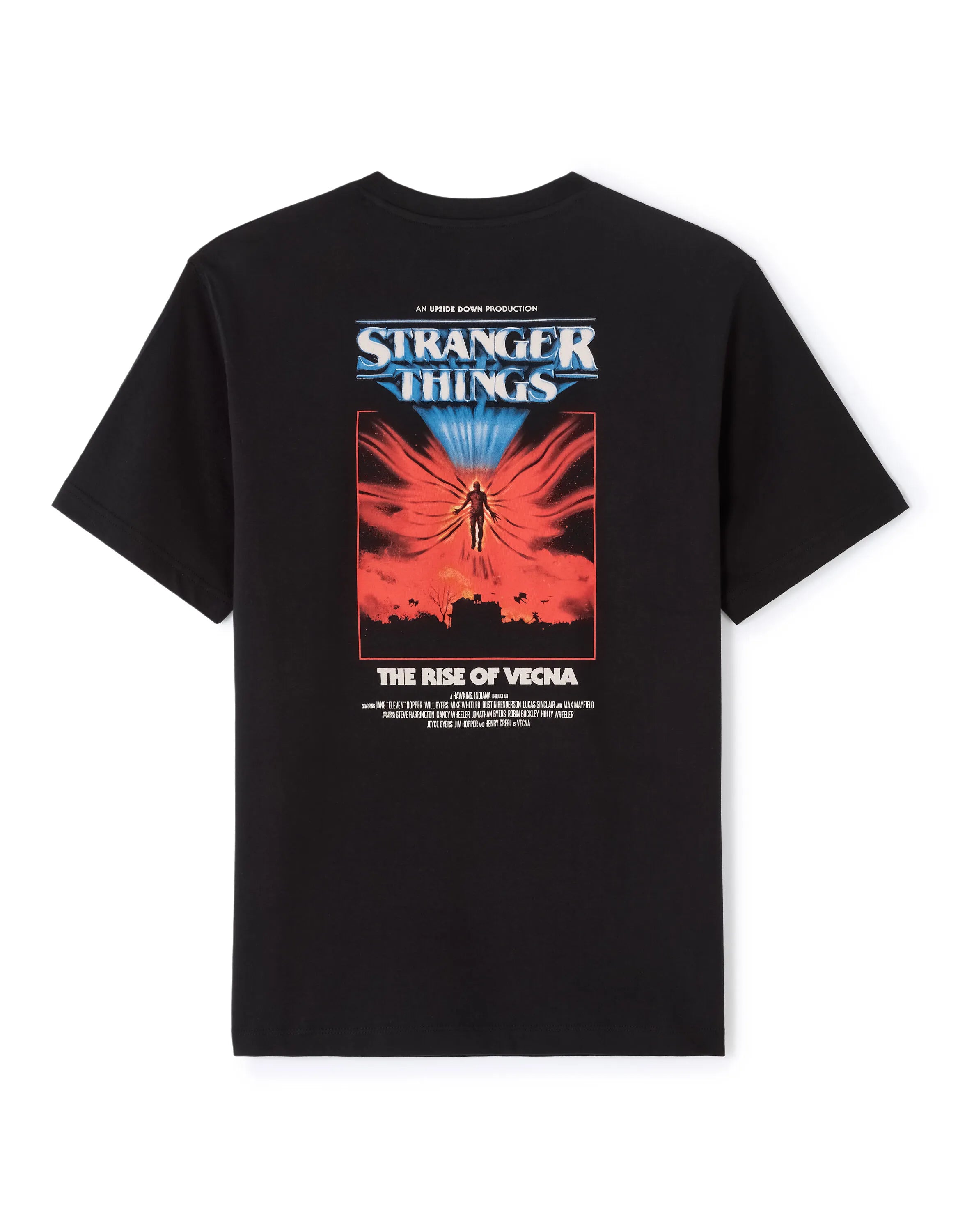 Celio_Black_Stranger Things - Black T-Shirt_LMESTRA_BLACK_06