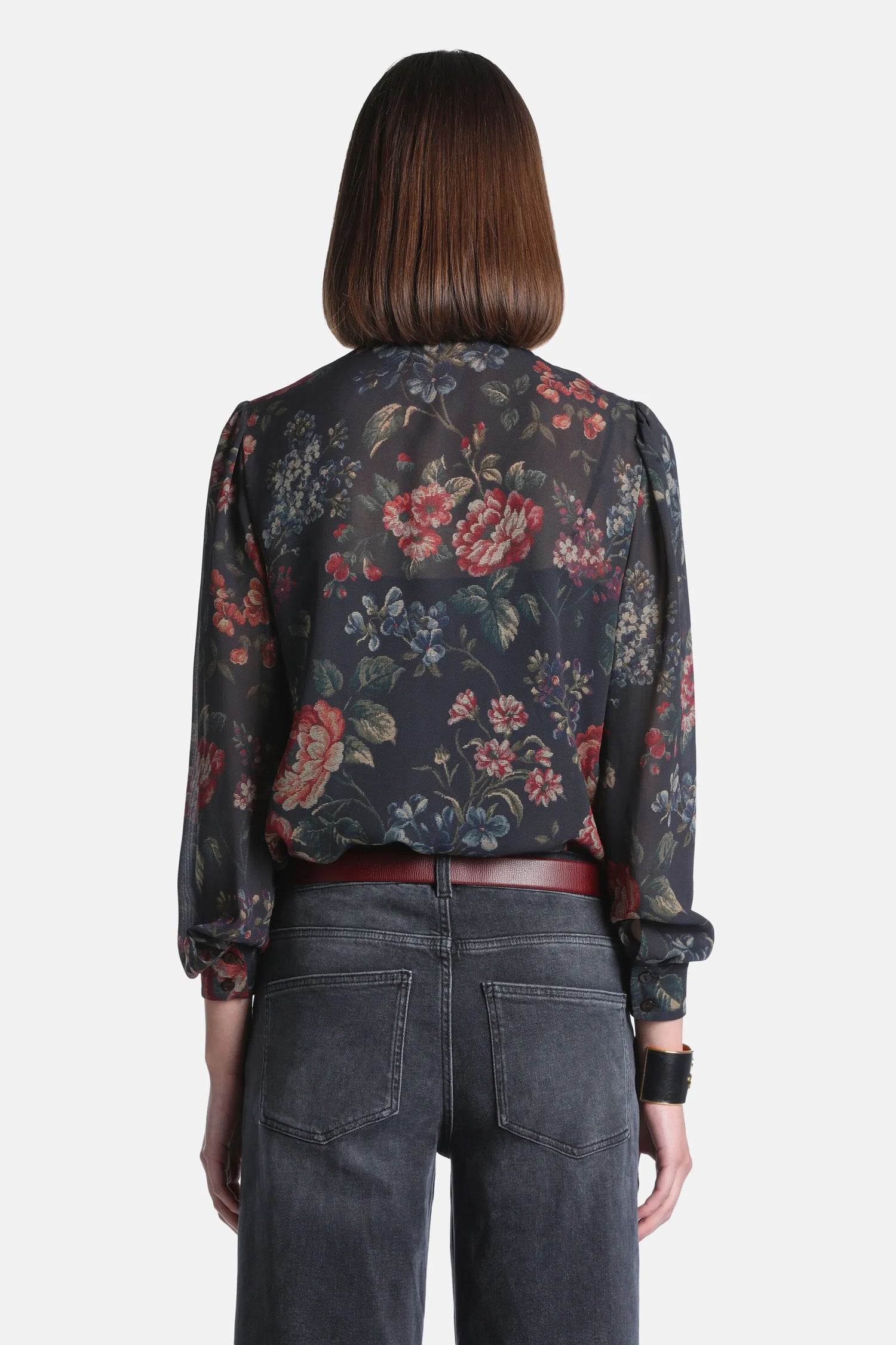 Luisa Spagnoli Var Fondo Marrone Women Loggiate - Ruffle-Trimmed Viscose Shirt SKU: LOGGIATE_4575 Image 04