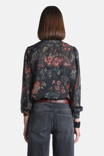 Luisa Spagnoli Var Fondo Marrone Women Loggiate - Ruffle-Trimmed Viscose Shirt SKU: LOGGIATE_4575 Image 04