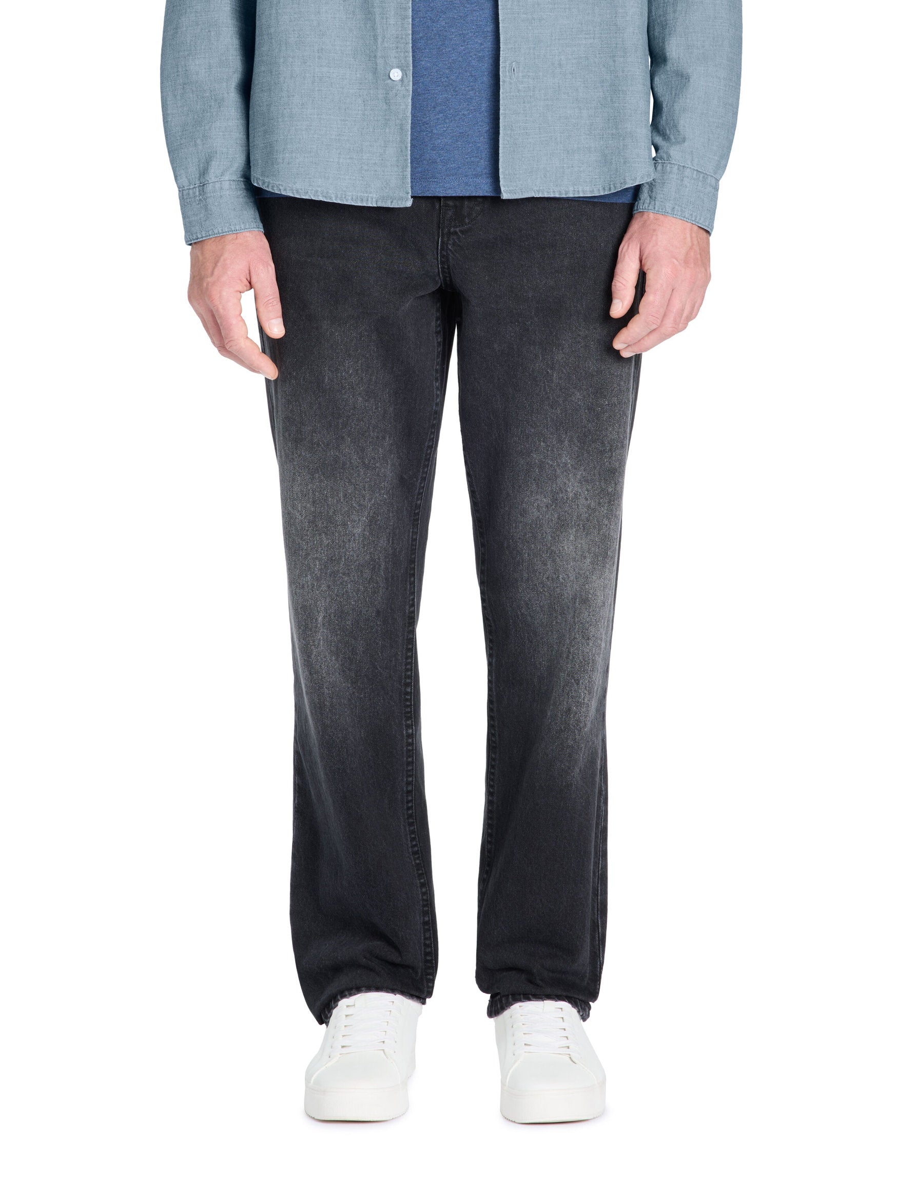 Celio_Black 100% Cotton Loose Jeans_LOLOOSE_BLACK_02