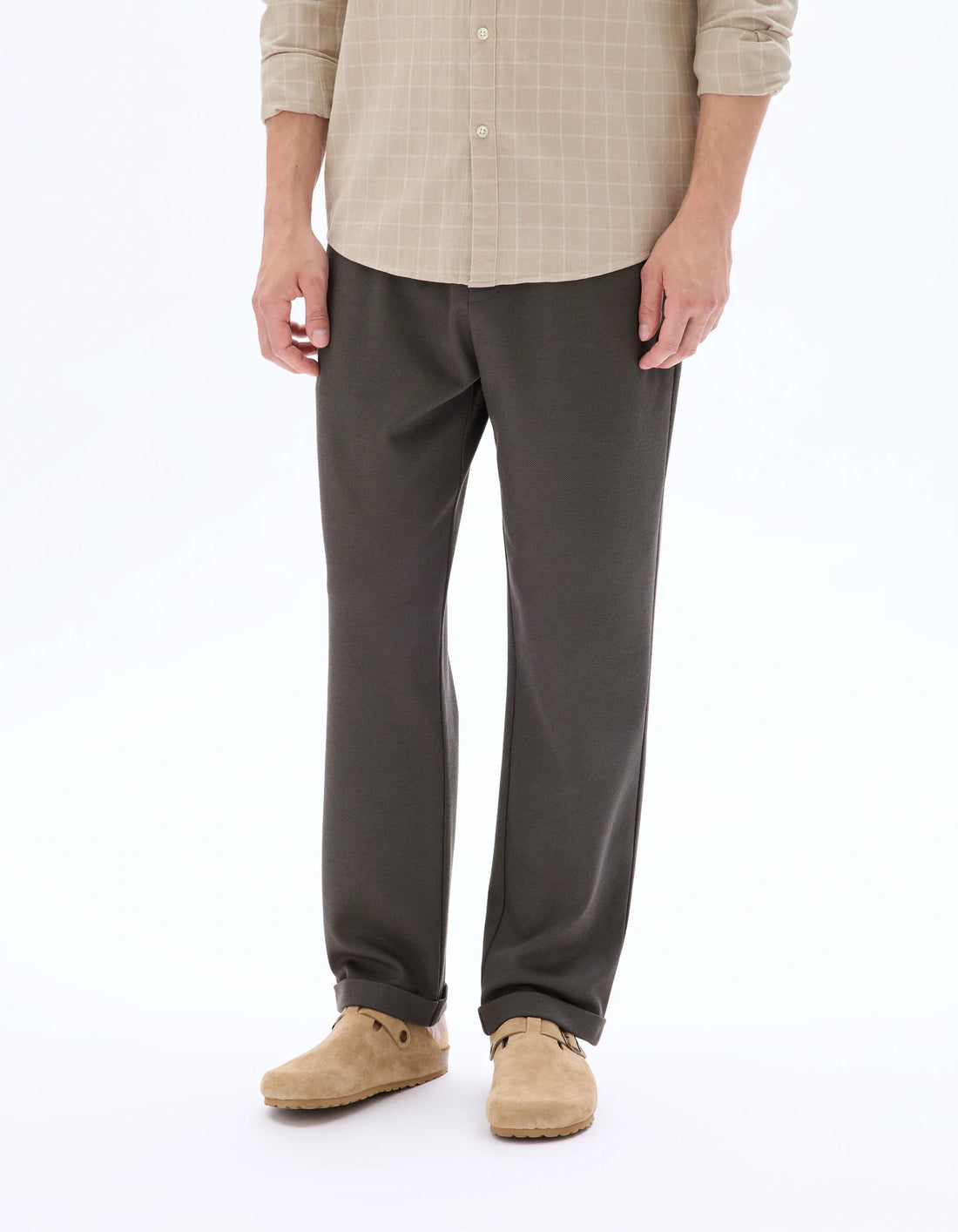 Celio_Grey_24H Slim Stretch 7/8 Pants_LOPICK_GREY_02