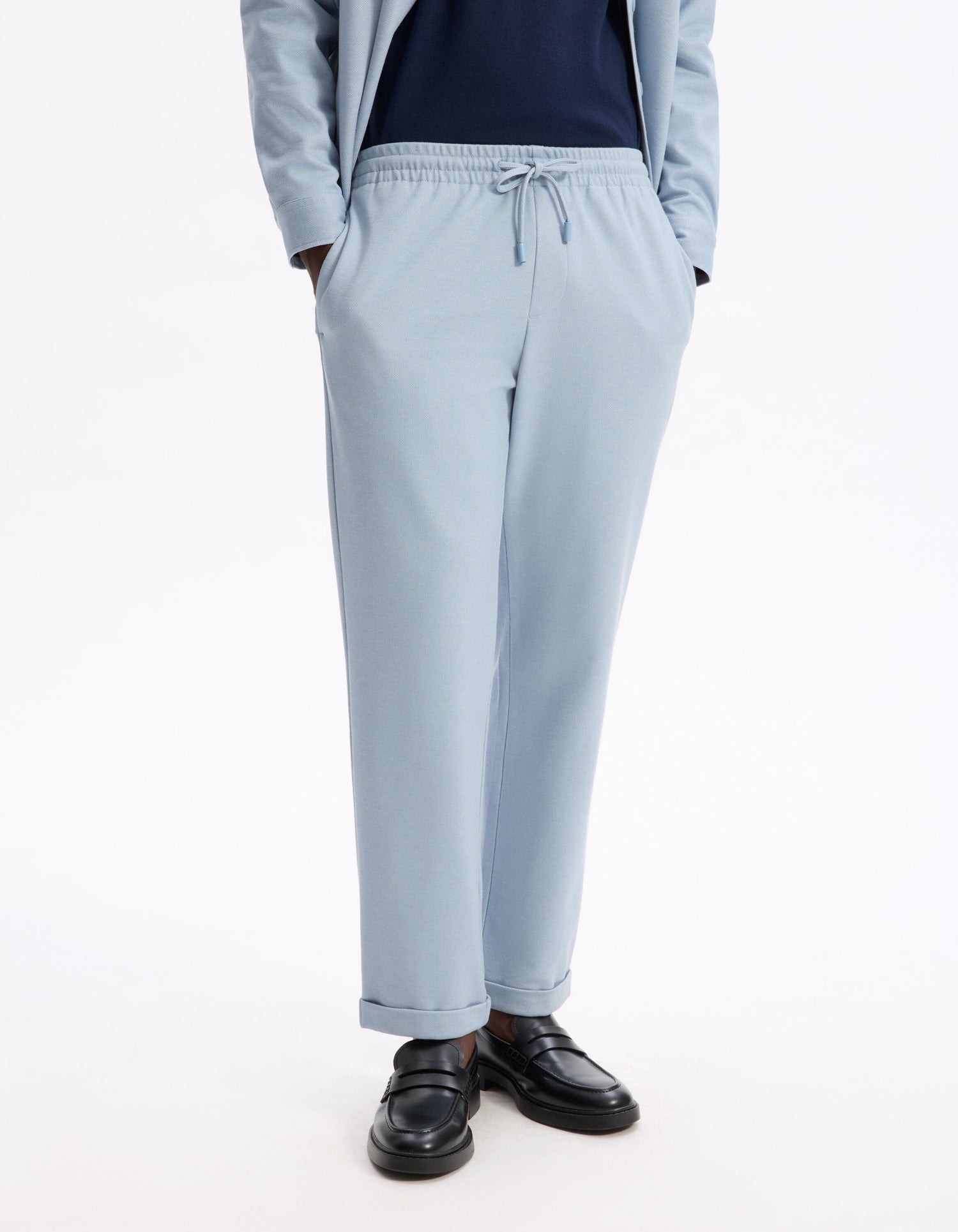 Celio_Light Blue Slim Pants 100% Stretch Cotton_LOPICK_LIGHT BLUE_02
