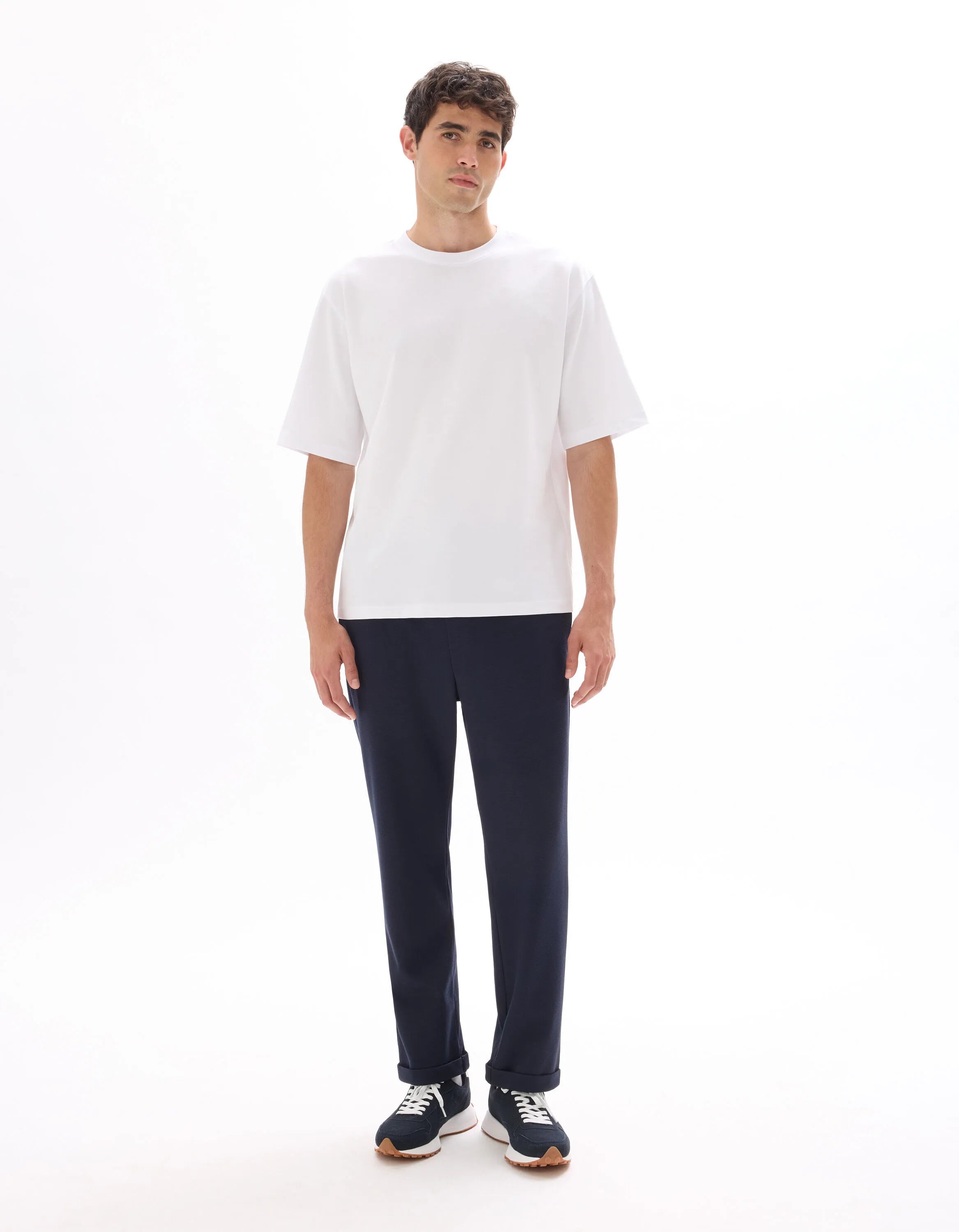 Celio_Navy H25_24H Slim Stretch 7/8 Pants_LOPICK_NAVY H25_01