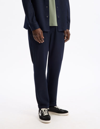 Celio_Navy Slim Fit Cotton Stretch Pants_LOPICK_NAVY_02