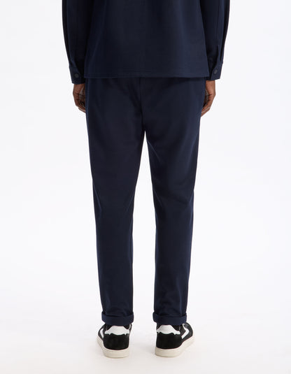 Celio_Navy Slim Fit Cotton Stretch Pants_LOPICK_NAVY_03