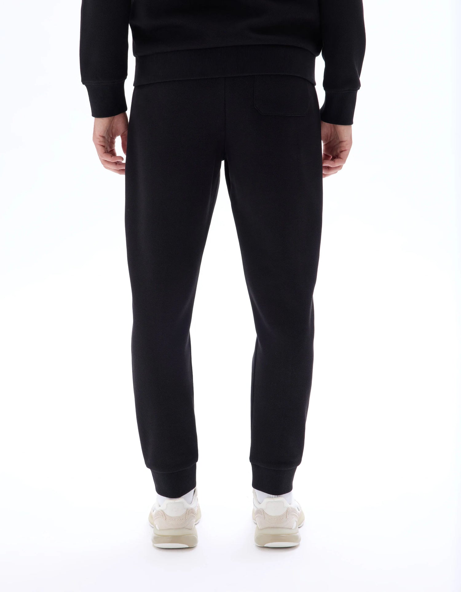 Celio_Black_Regular PiquŽ Knit Jogging Pants_LOPIQUET_BLACK_03