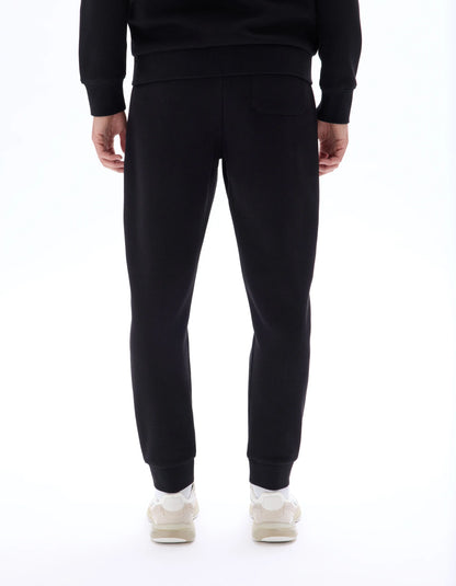 Celio_Black_Regular PiquŽ Knit Jogging Pants_LOPIQUET_BLACK_03