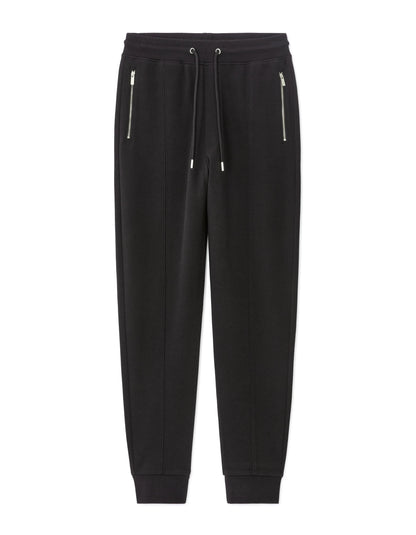 Celio_Black_Regular PiquŽ Knit Jogging Pants_LOPIQUET_BLACK_06