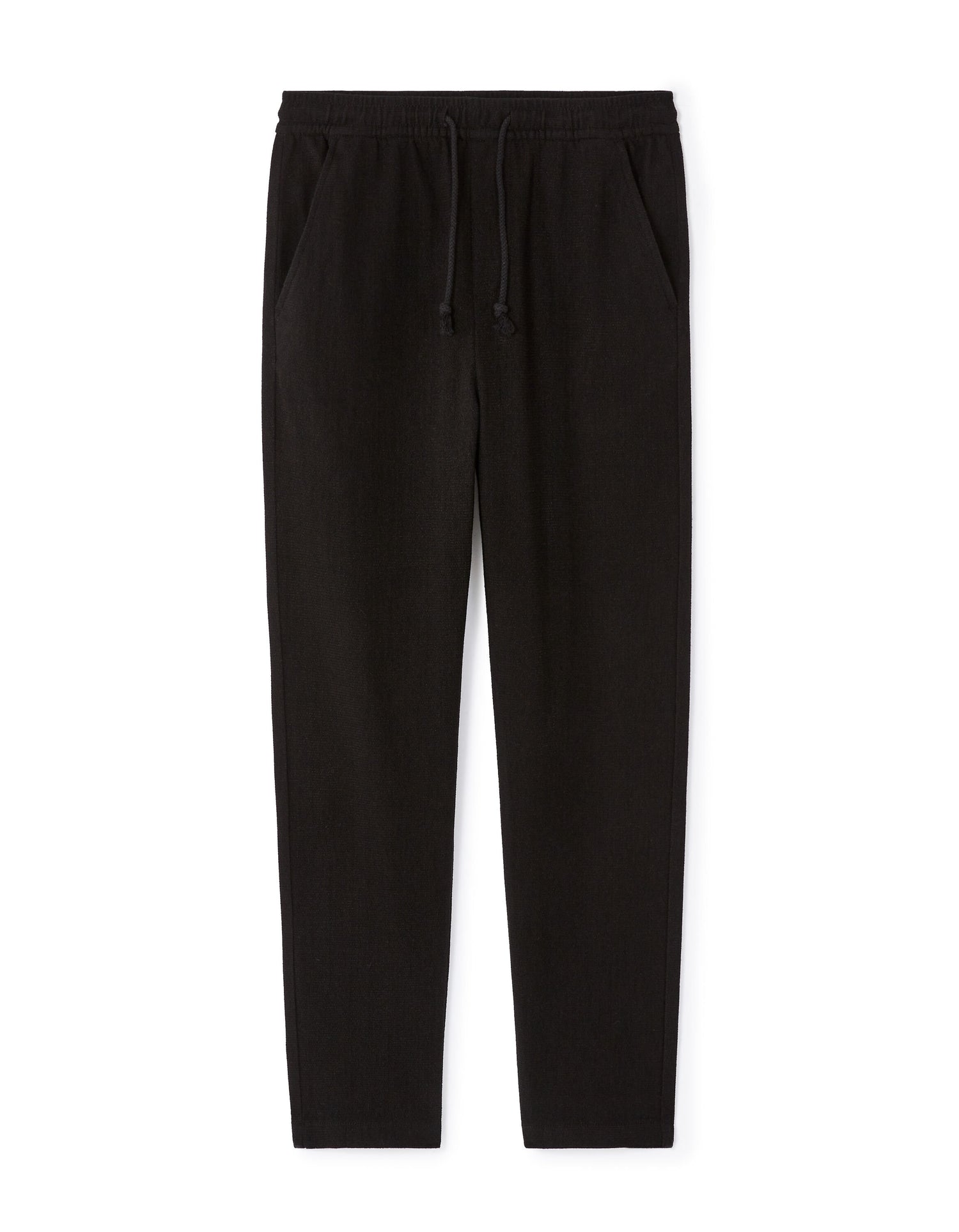 Celio_Black Loose Pants Cotton Blend_LOPLEIN_BLACK_06