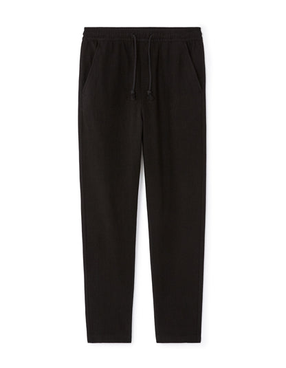 Celio_Black Loose Pants Cotton Blend_LOPLEIN_BLACK_06