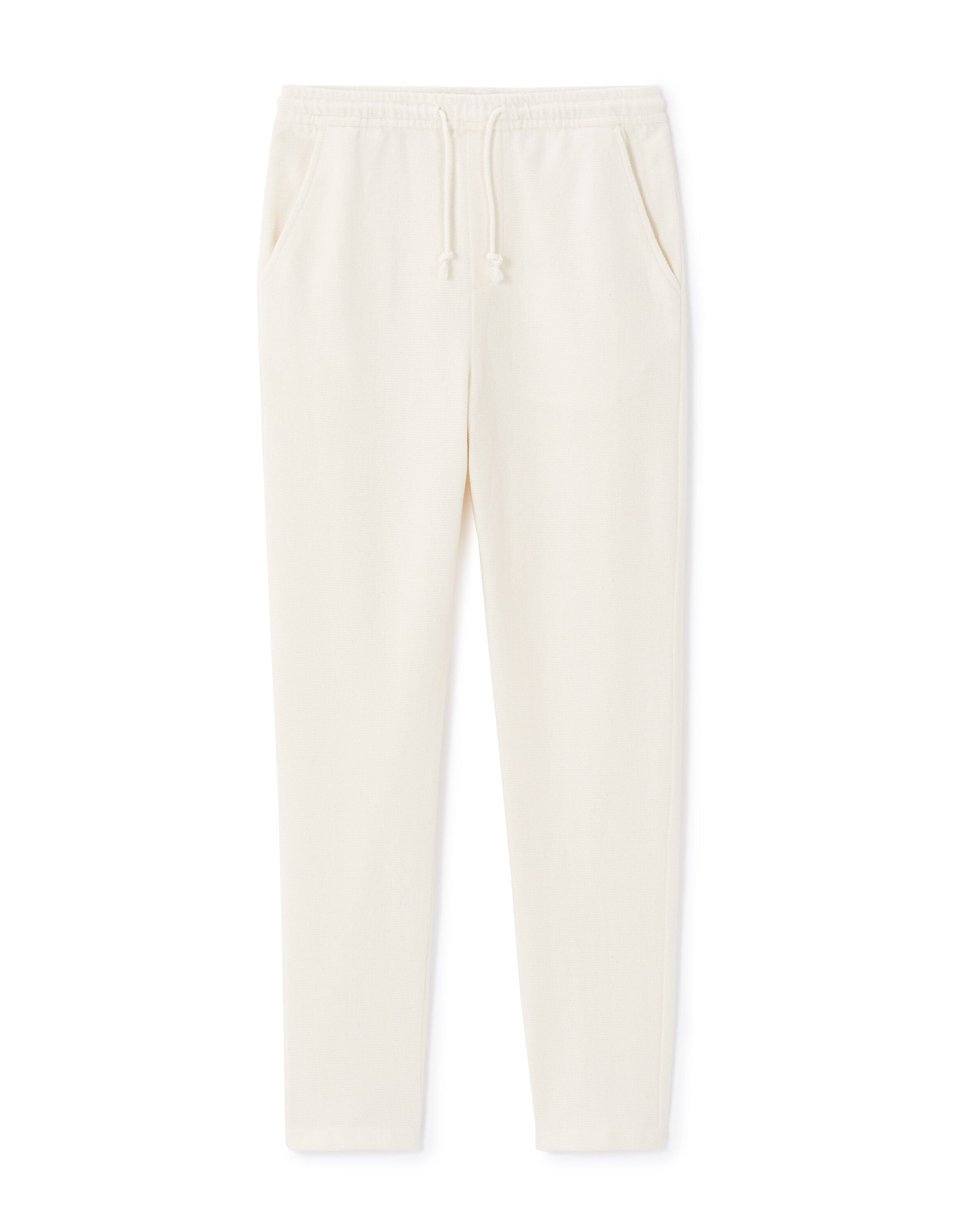 Celio_Beige Loose Pants Cotton Blend_LOPLEIN_ECRU_06