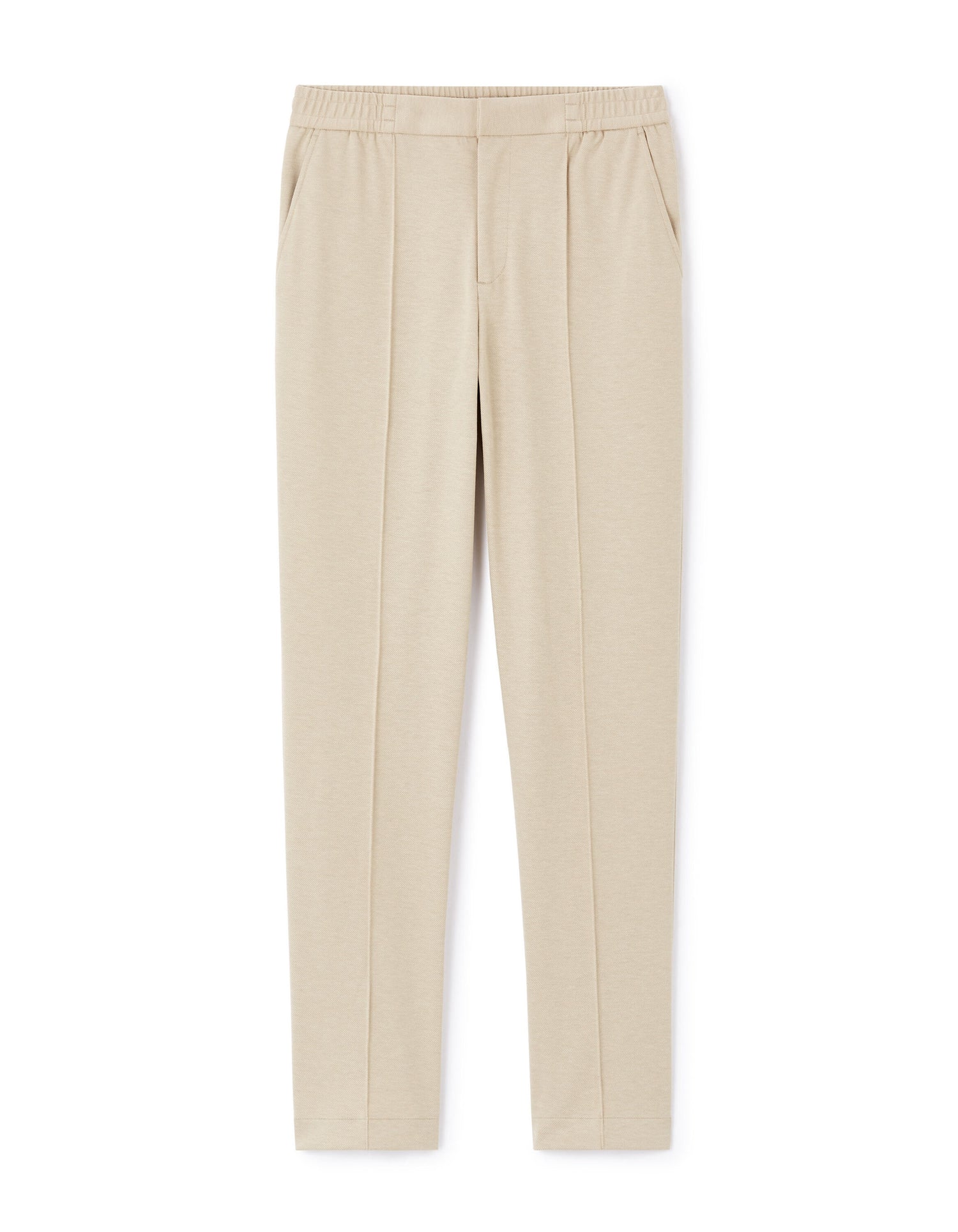 Celio_Beige Straight Stretch Trousers_LOPLI_BEIGE_04
