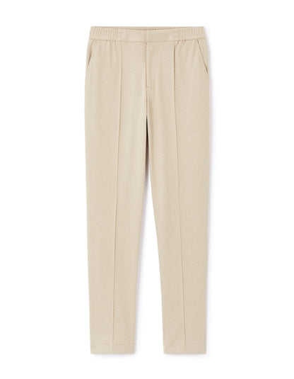 Celio_Beige Straight Stretch Trousers_LOPLI_BEIGE_04