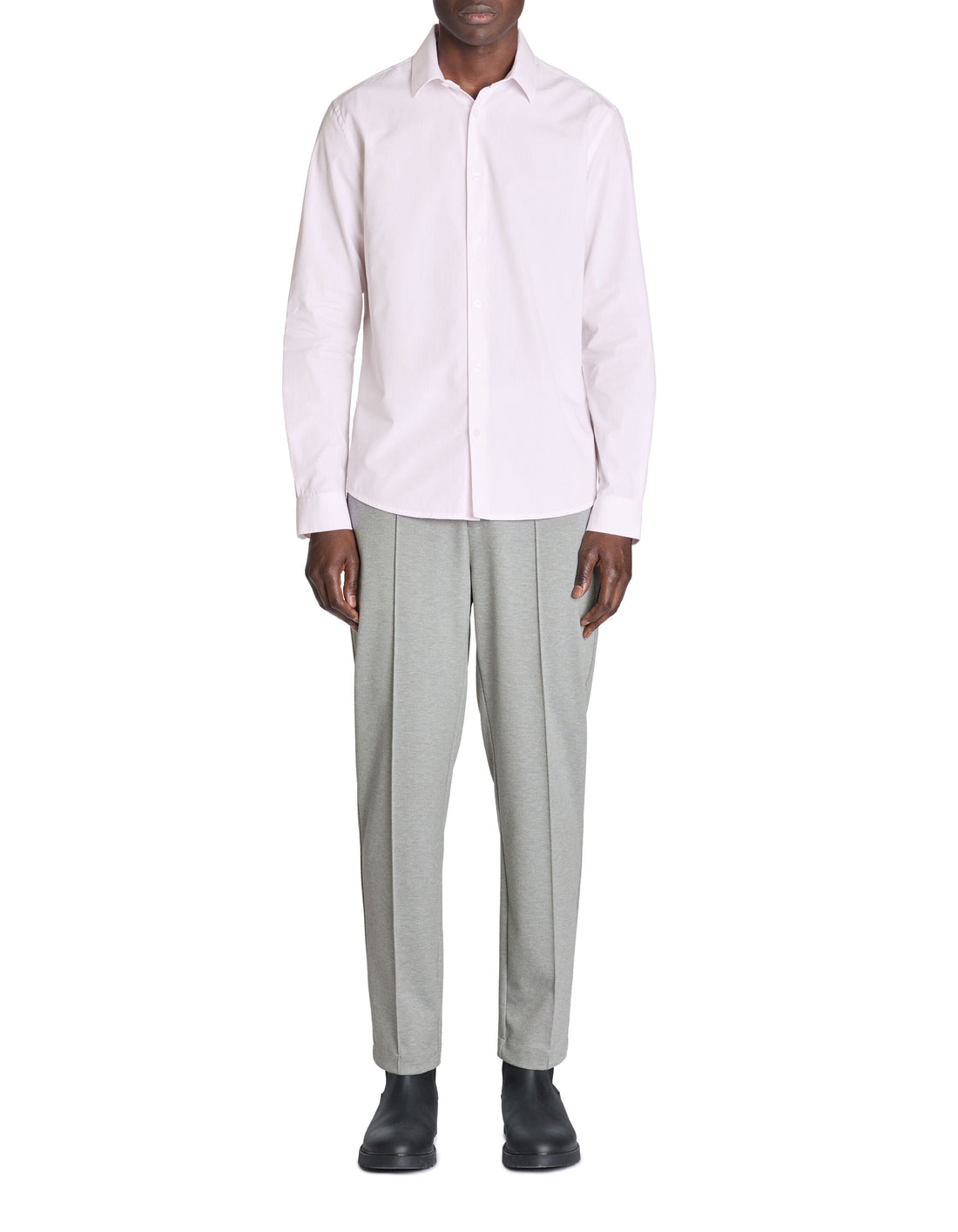 Celio_Grey Straight Stretch Trousers_LOPLI_GREY_01