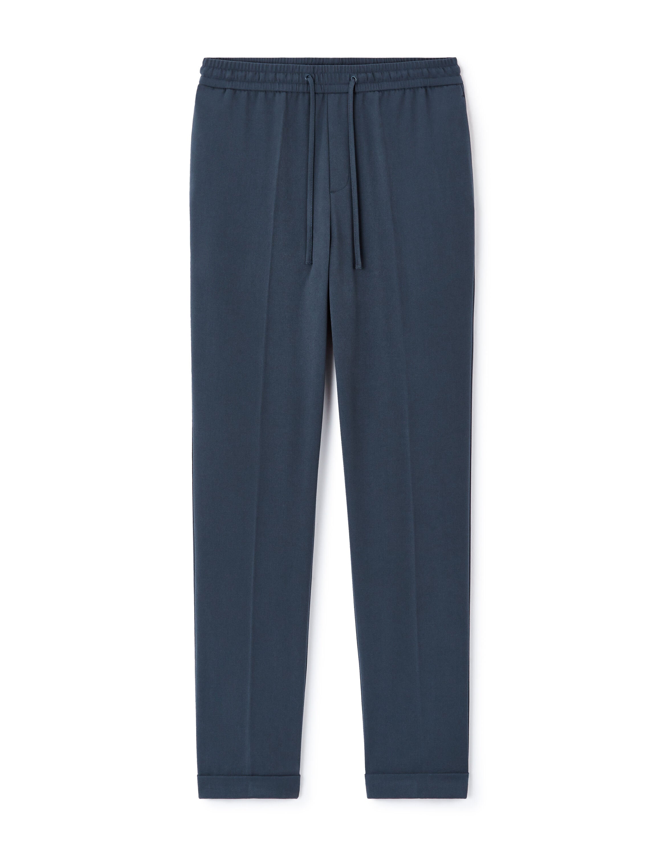 Celio_Blue Straight Stretch Trousers_LORA_BLUE_05