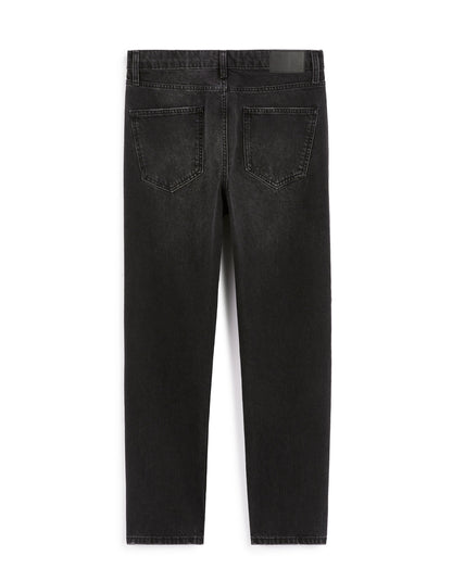 Celio_Black 100% Cotton Relaxed Jeans_LORELAX_BLACK_05