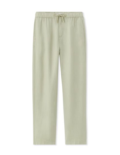 Celio_Green Loose Trousers 100% Cotton Tencel_LOSOFT_SAUGE_06