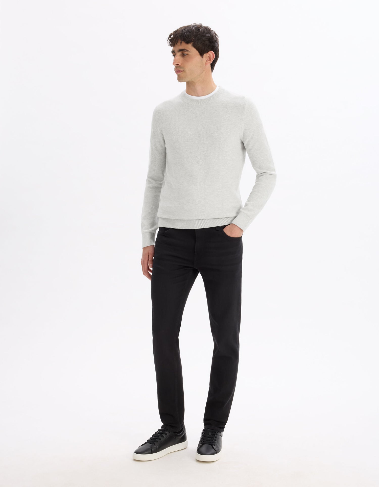 Celio_Black Slim Cotton Stretch Jog Jeans_LOSUPER1_BLACK_01