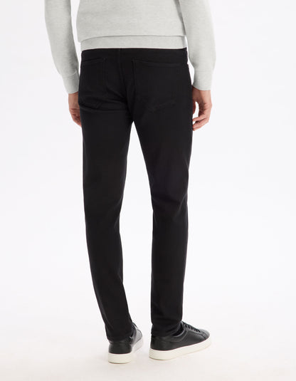 Celio_Black Slim Cotton Stretch Jog Jeans_LOSUPER1_BLACK_03