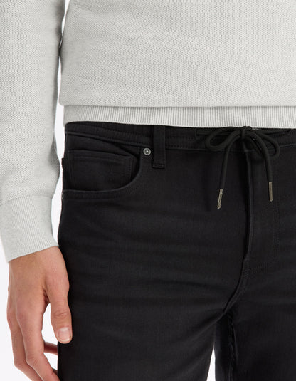 Celio_Black Slim Cotton Stretch Jog Jeans_LOSUPER1_BLACK_05