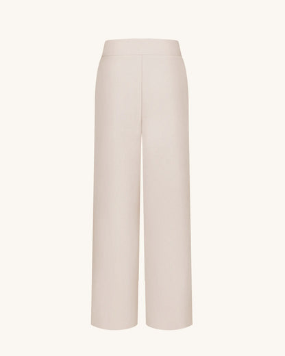 JW PEI Beige Women Pleated Wide-Leg Trousers  SKU: LPA105-8_Beige Image 07