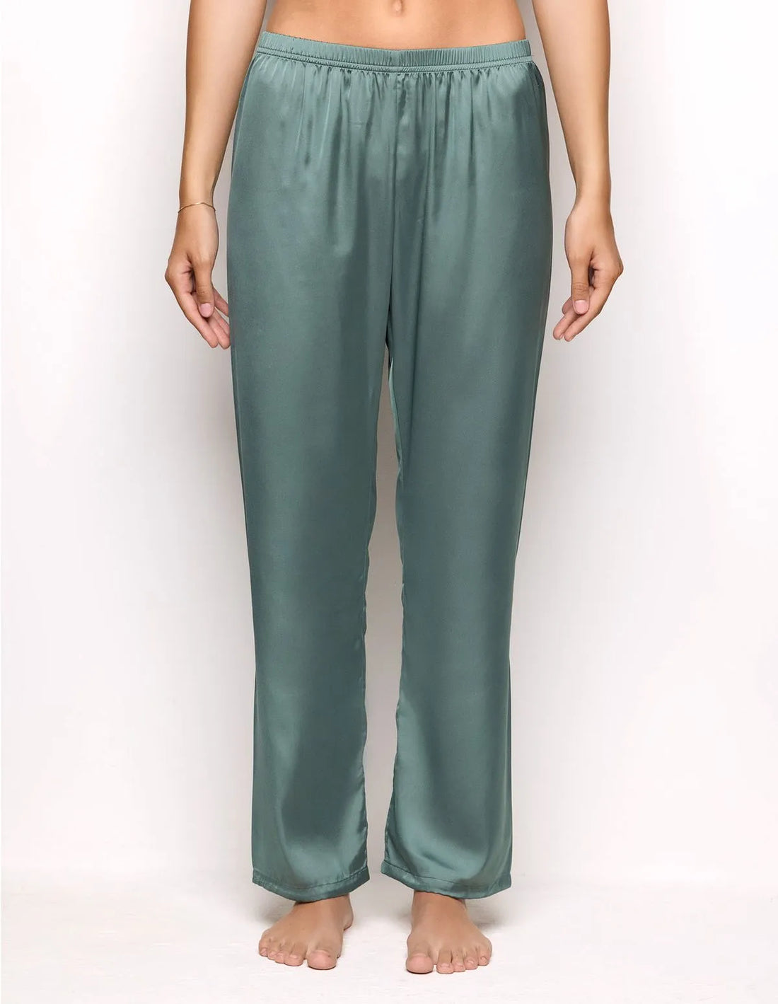 Yamamay_Sage Green_Long Satin Trousers in Sage Green Ð Primula Color_LPBD183004_120_02