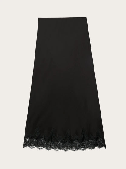 Yamamay BLACK Women Skirt - Midnight Satin SKU: LPBD193007_072 Image 05
