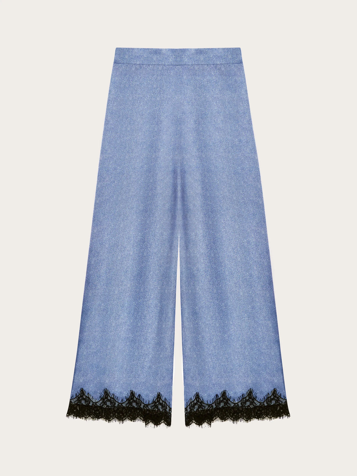 Yamamay PRINTED Women Trousers - Denim Satin SKU: LPBD193008_128 Image 06