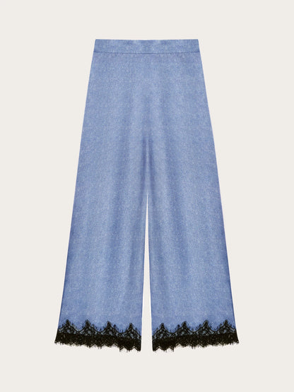 Yamamay PRINTED Women Trousers - Denim Satin SKU: LPBD193008_128 Image 06