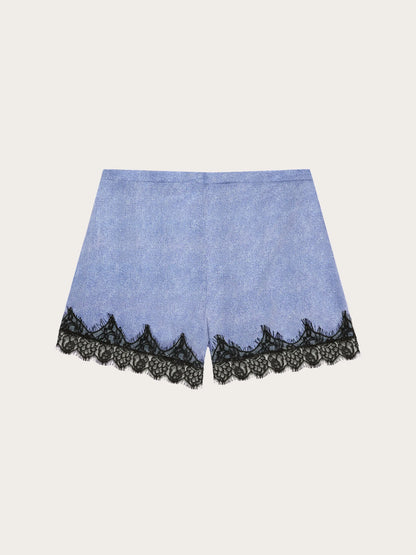 Yamamay PRINTED Women Shorts - Denim Satin SKU: LPBD193009_128 Image 05