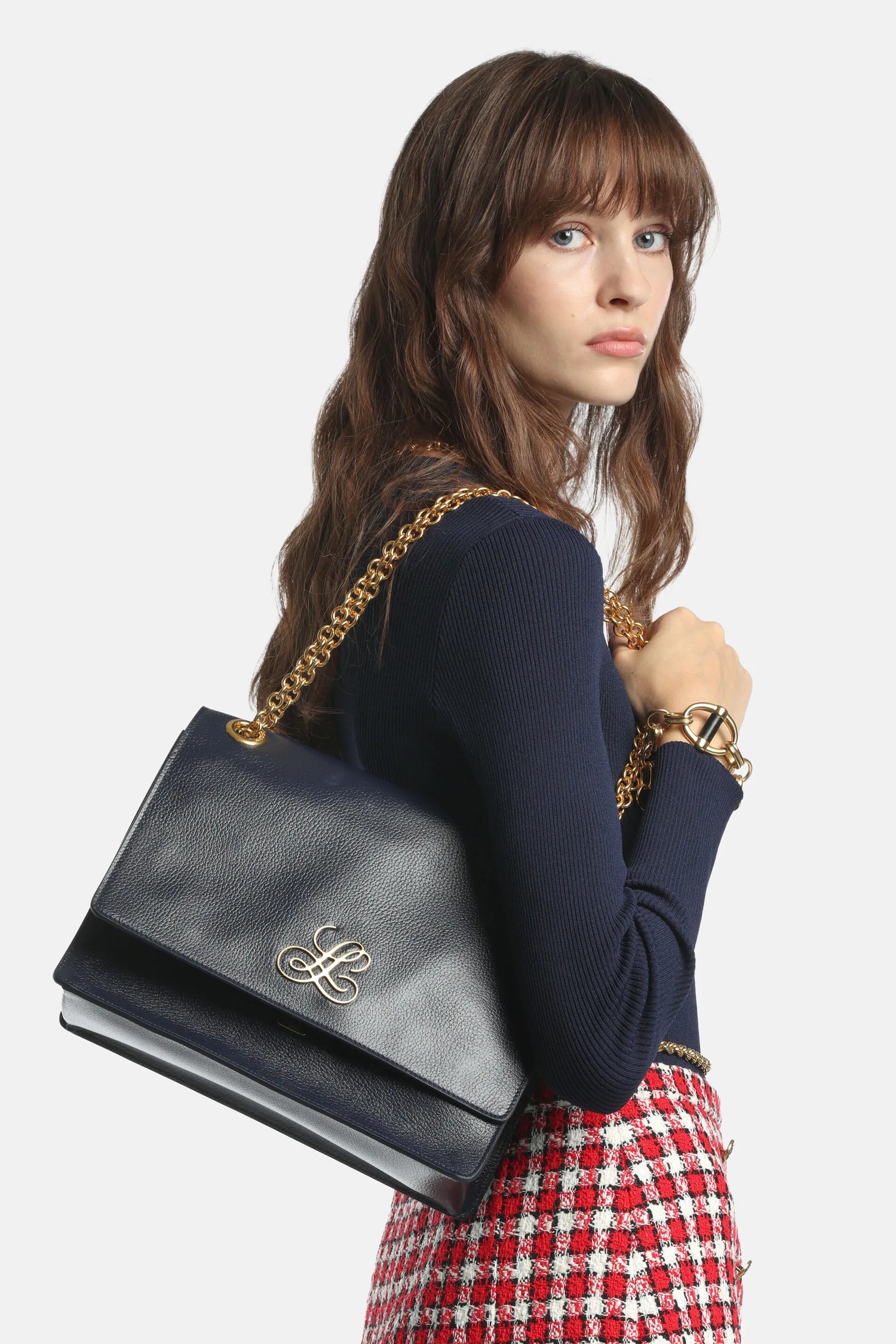 Luisa Spagnoli_Dark Blue_LS 1928 GP Shoulder Bag_LS1928GP_0101 0038_01