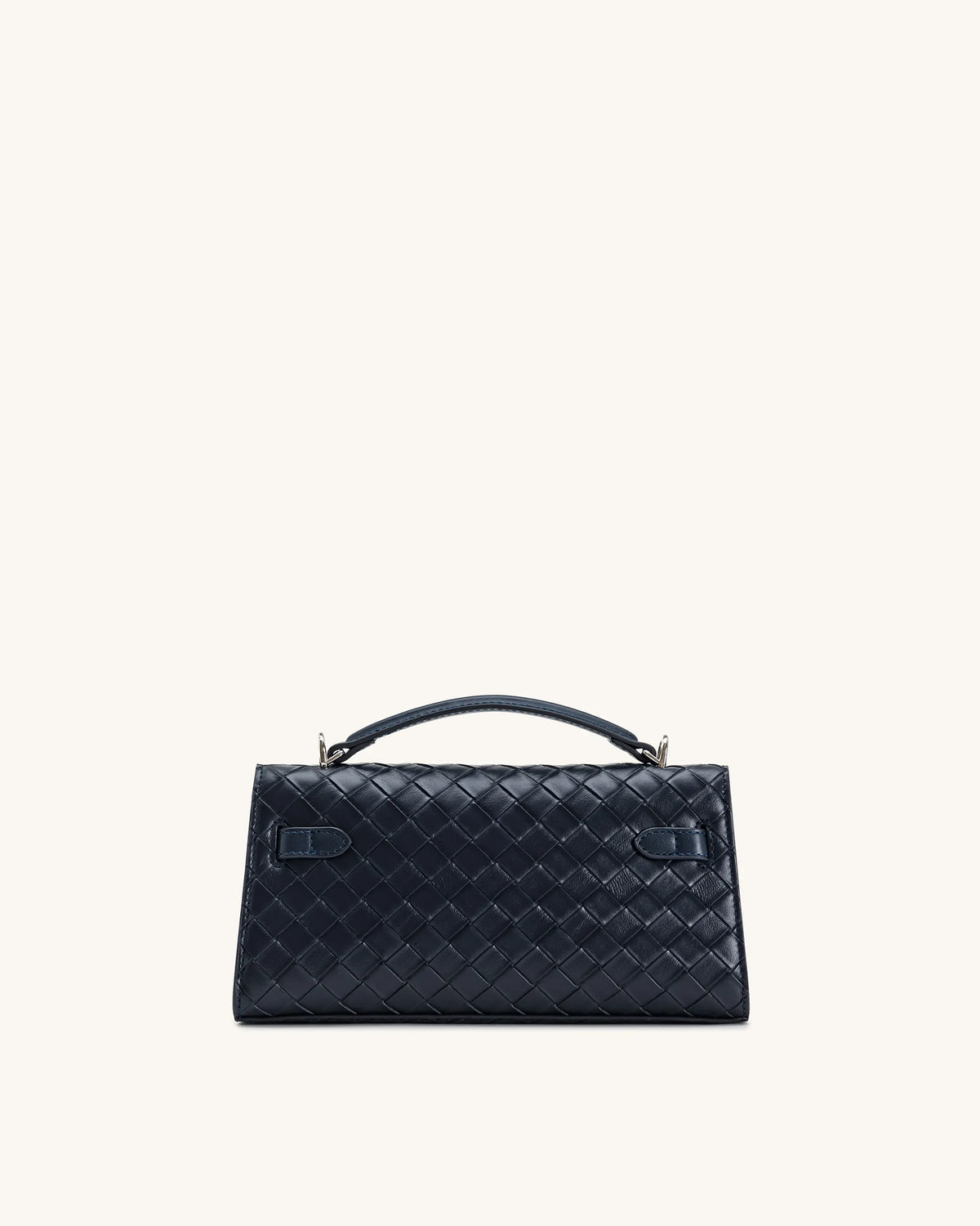 JW Pei Navy Women Noor Weave Texture Top Handle Bag SKU: LS2T273-51W_Navy Image 03