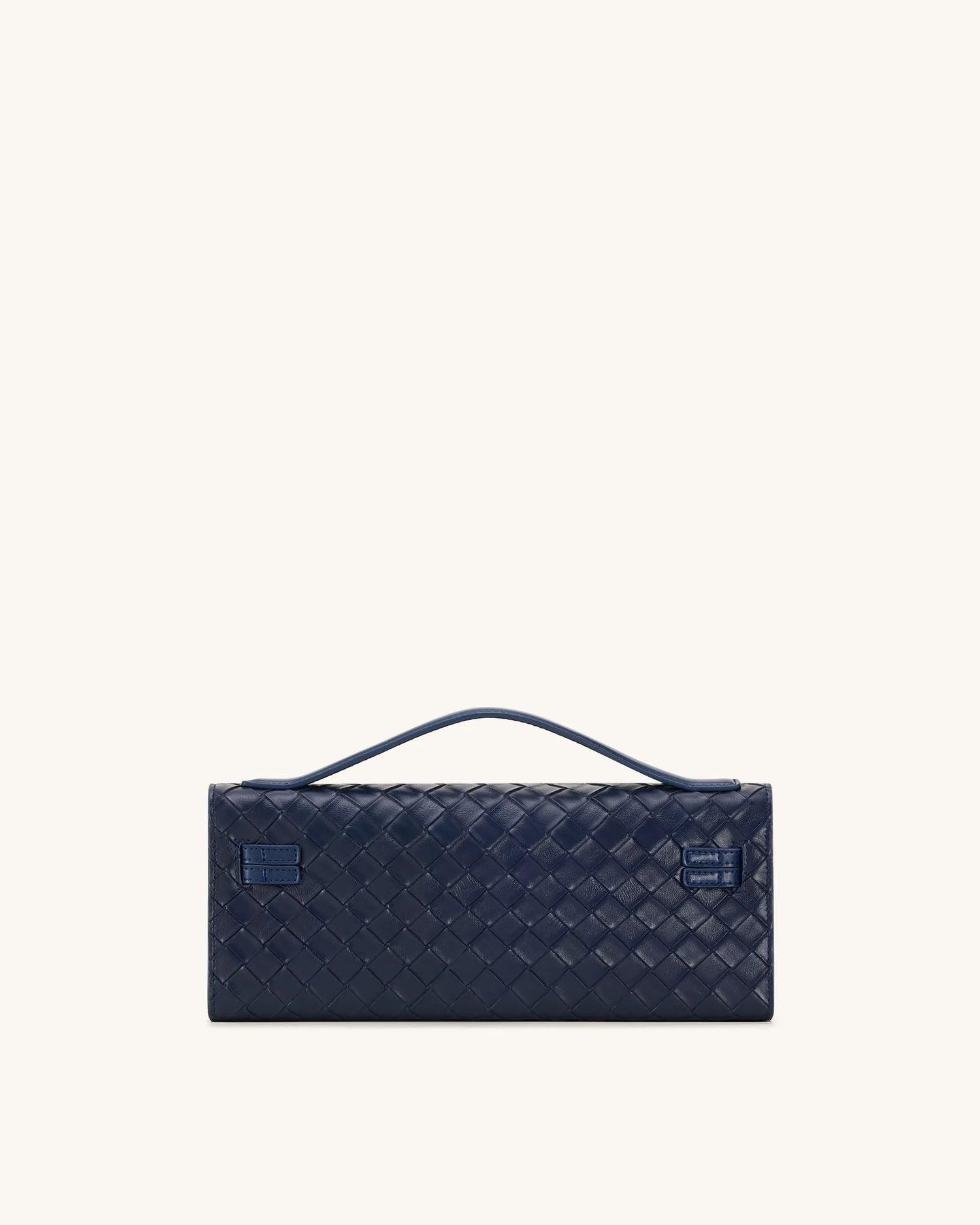 JW PEI Navy Women Bria Weave Texture Bria Structured Top Handle Bag  SKU: LS2T276-51W_Navy Image 04