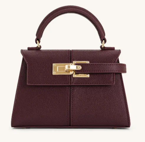 JW Pei Deep Burgundy Women Elise Top Handle Bag SKU: LS2T47-4W_Deep Burgundy Image 01