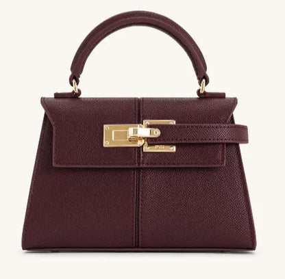 JW Pei Deep Burgundy Women Elise Top Handle Bag SKU: LS2T47-4W_Deep Burgundy Image 01