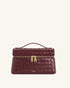 JW Pei Deep Burgundy Women Thea Weave Texture Top Handle Bag SKU: LS2T78-25W_Deep Burgundy Image 01