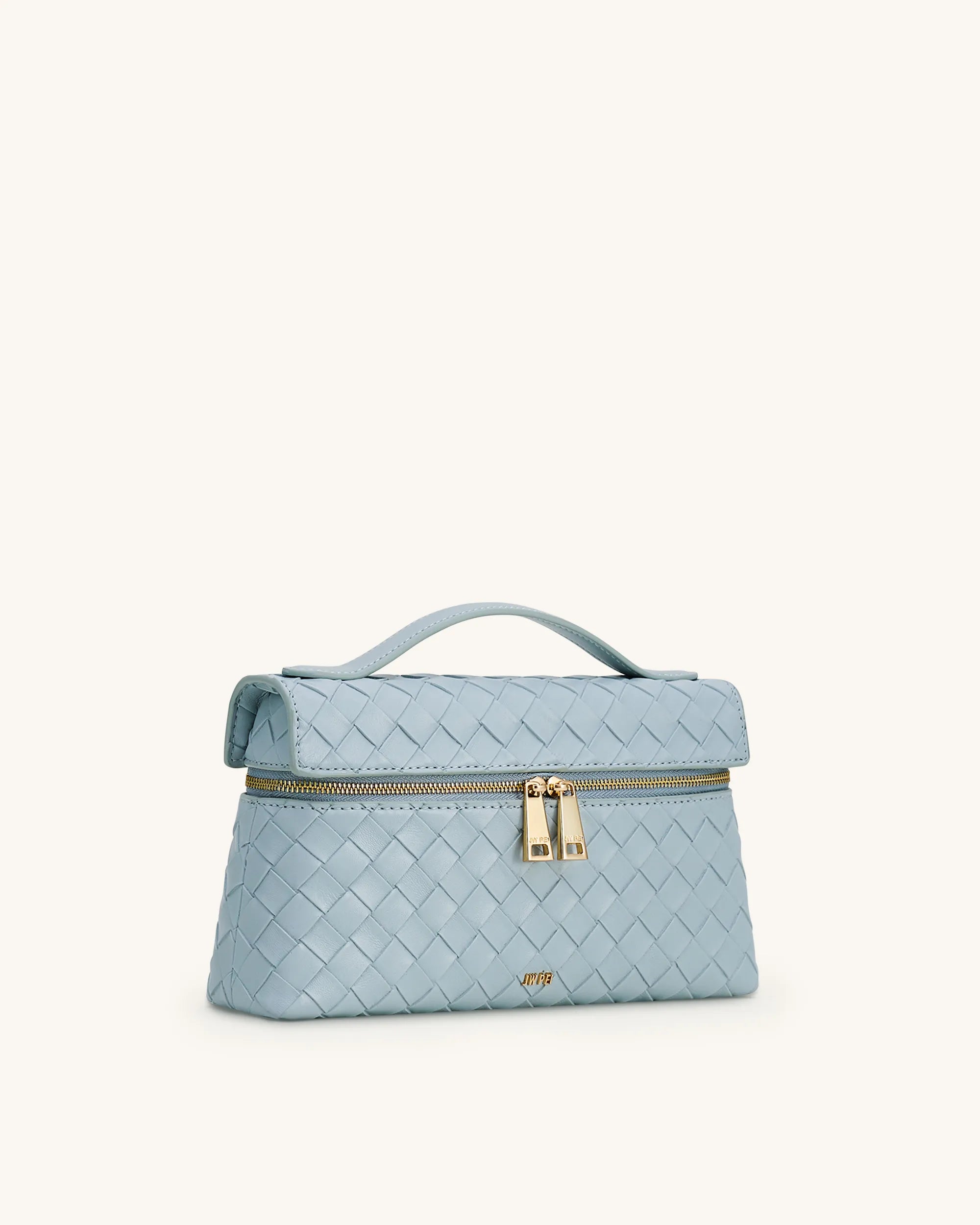 JW PEI Blue Women Thea Weave Texture Top Handle Bag - Blue SKU: LS2T78-26W_Blue Image 02